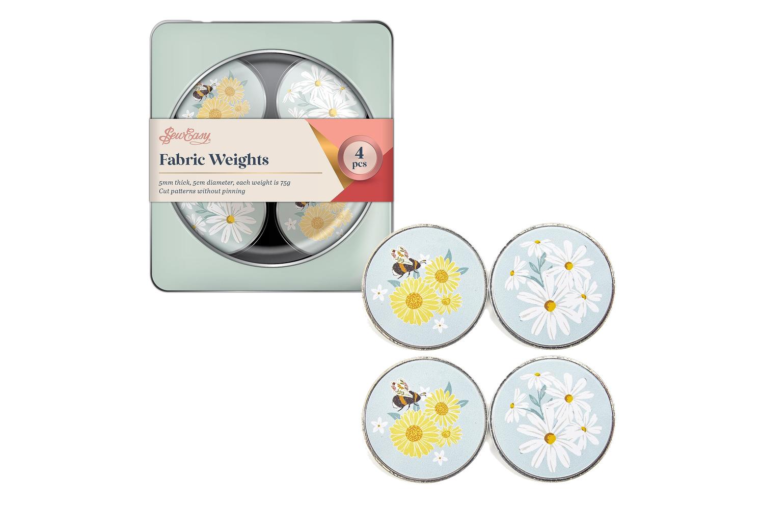 Sew Easy Gro-er907.4.4 - Fweight Pk4 Daisy - Fabric Weights