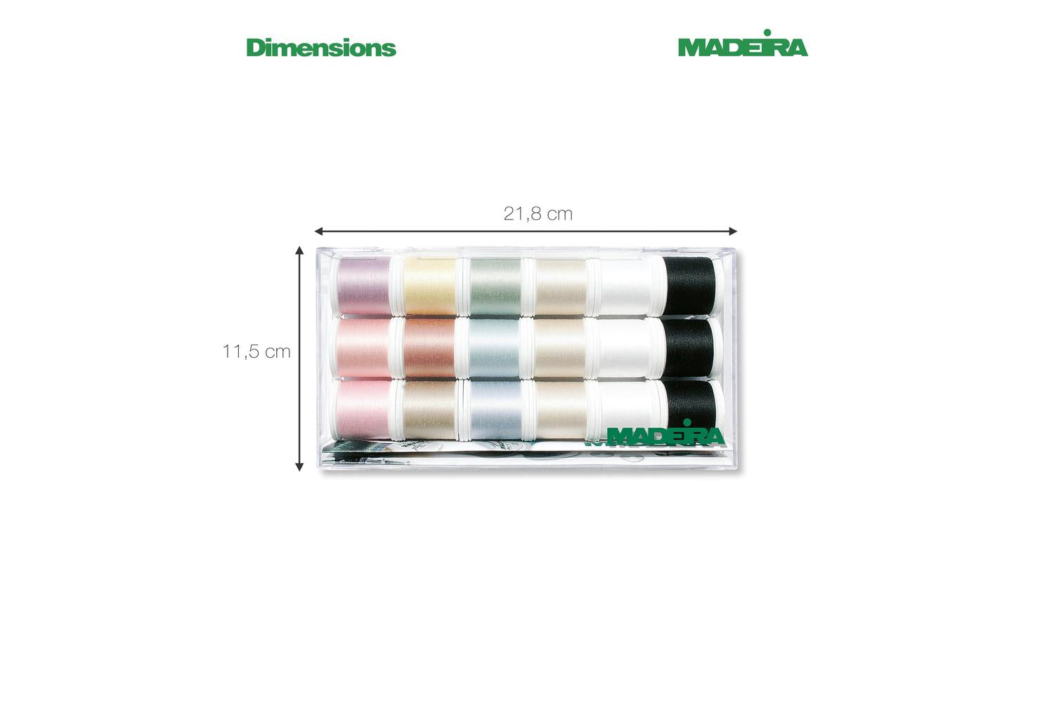 Madeira Gro-8031 - Cbox Cotona N80 - Clear Box Cotona 80 18-3
