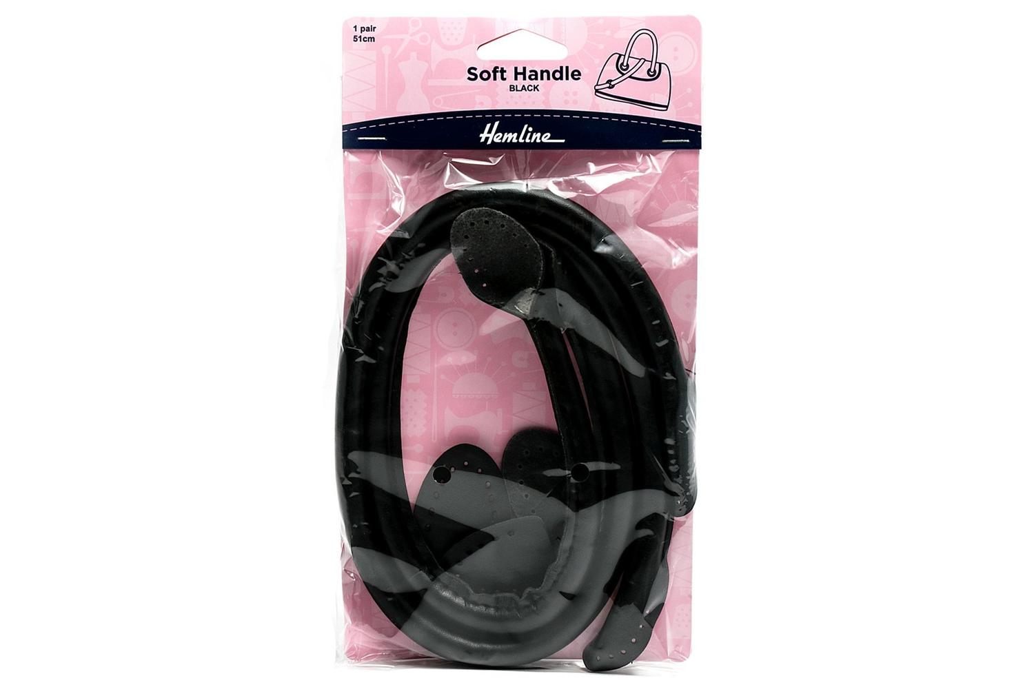 Hemline Gro-h4511.bk - Hl Pair Shandle 51cm - Bag Handle Sof