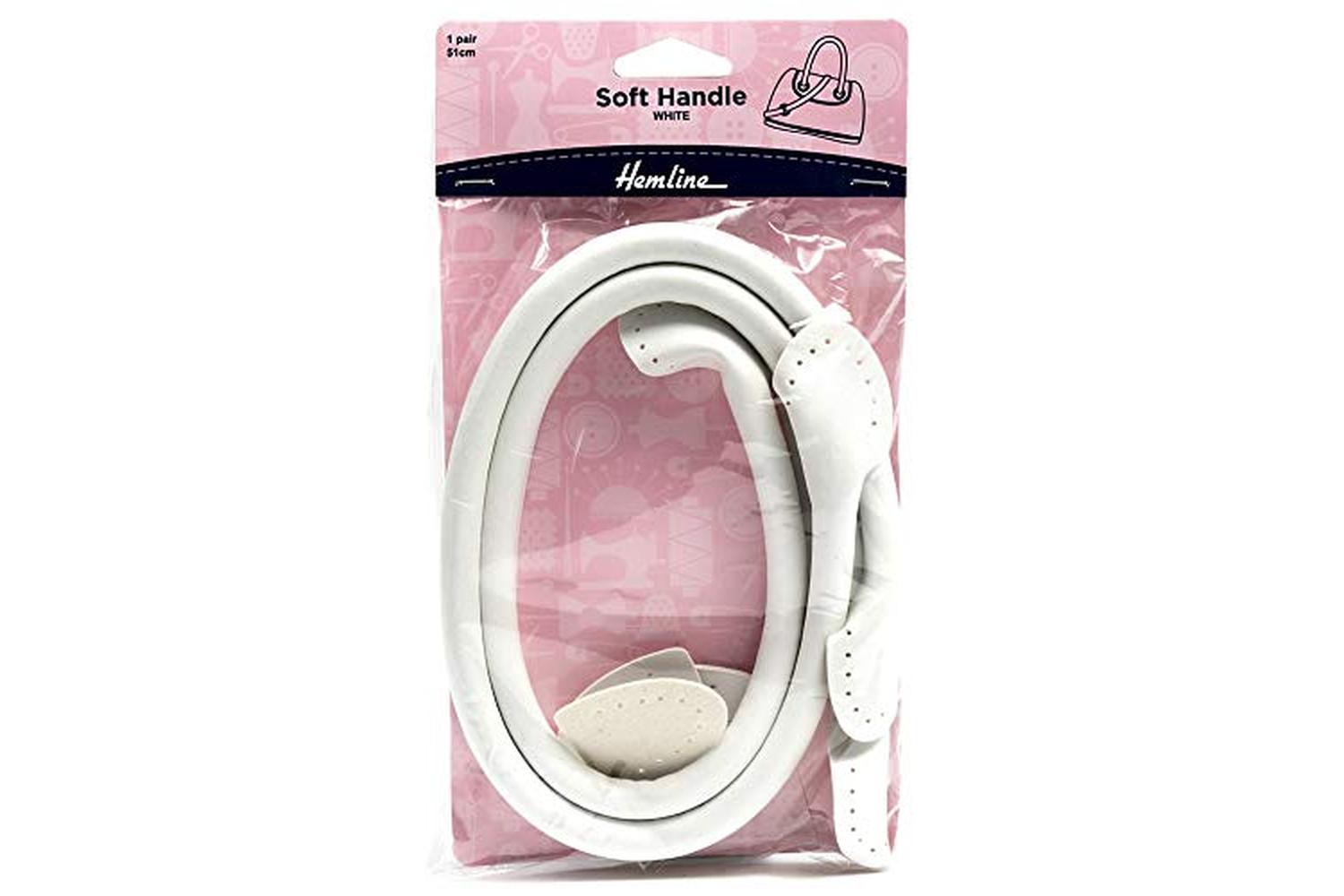 Hemline Gro-h4511.wh - Hl Pair Shandle 51cm - Bag Handle Sof