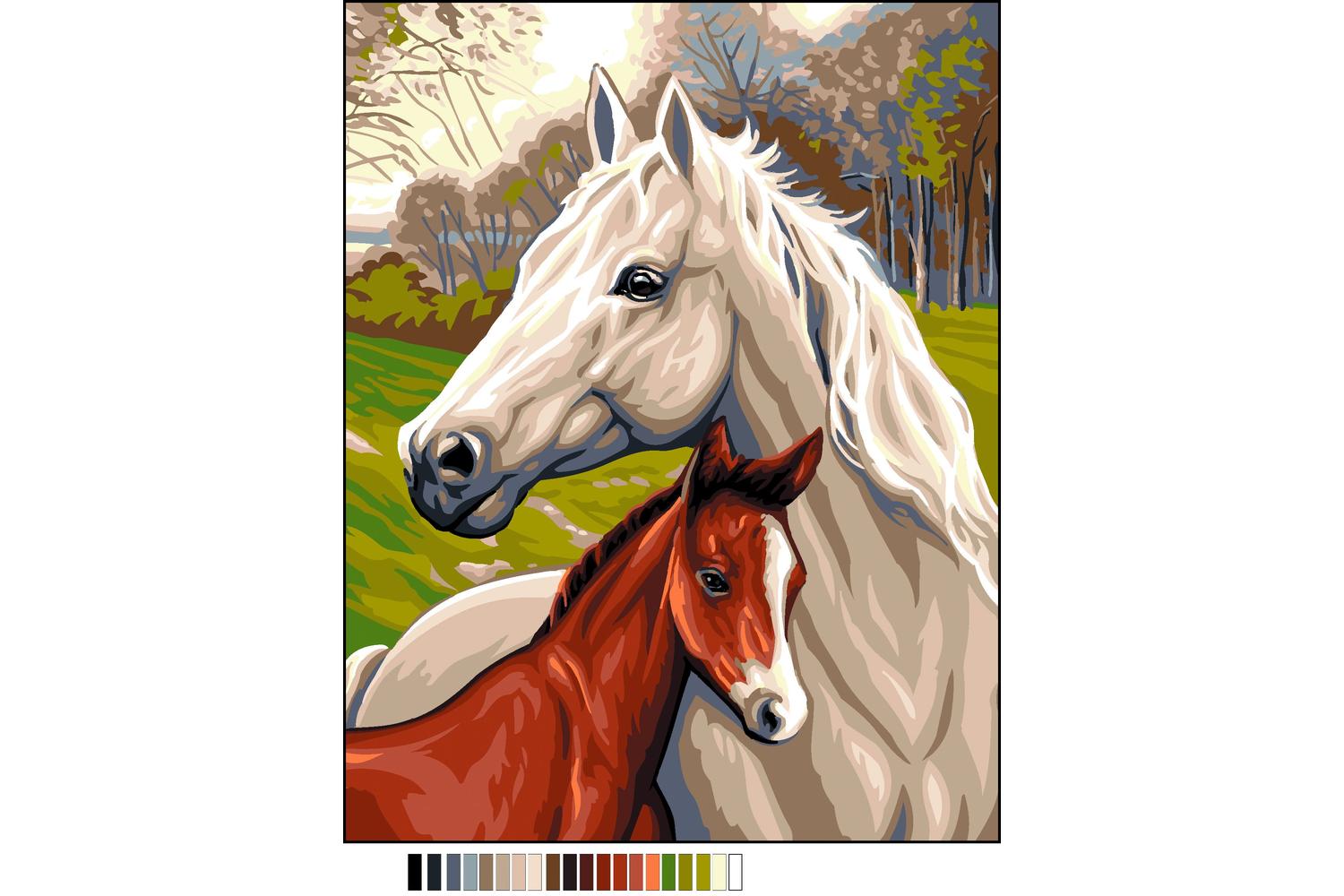 Anchor Gro-9880132\0103 - Horse Foal - Canvas Royal Paris Ho