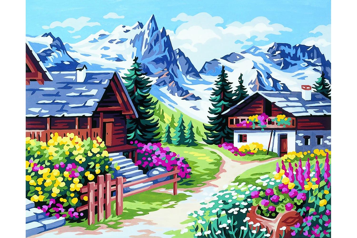 Anchor Gro-9880132\0016 - Alpine Village - Canvas Royal Pari