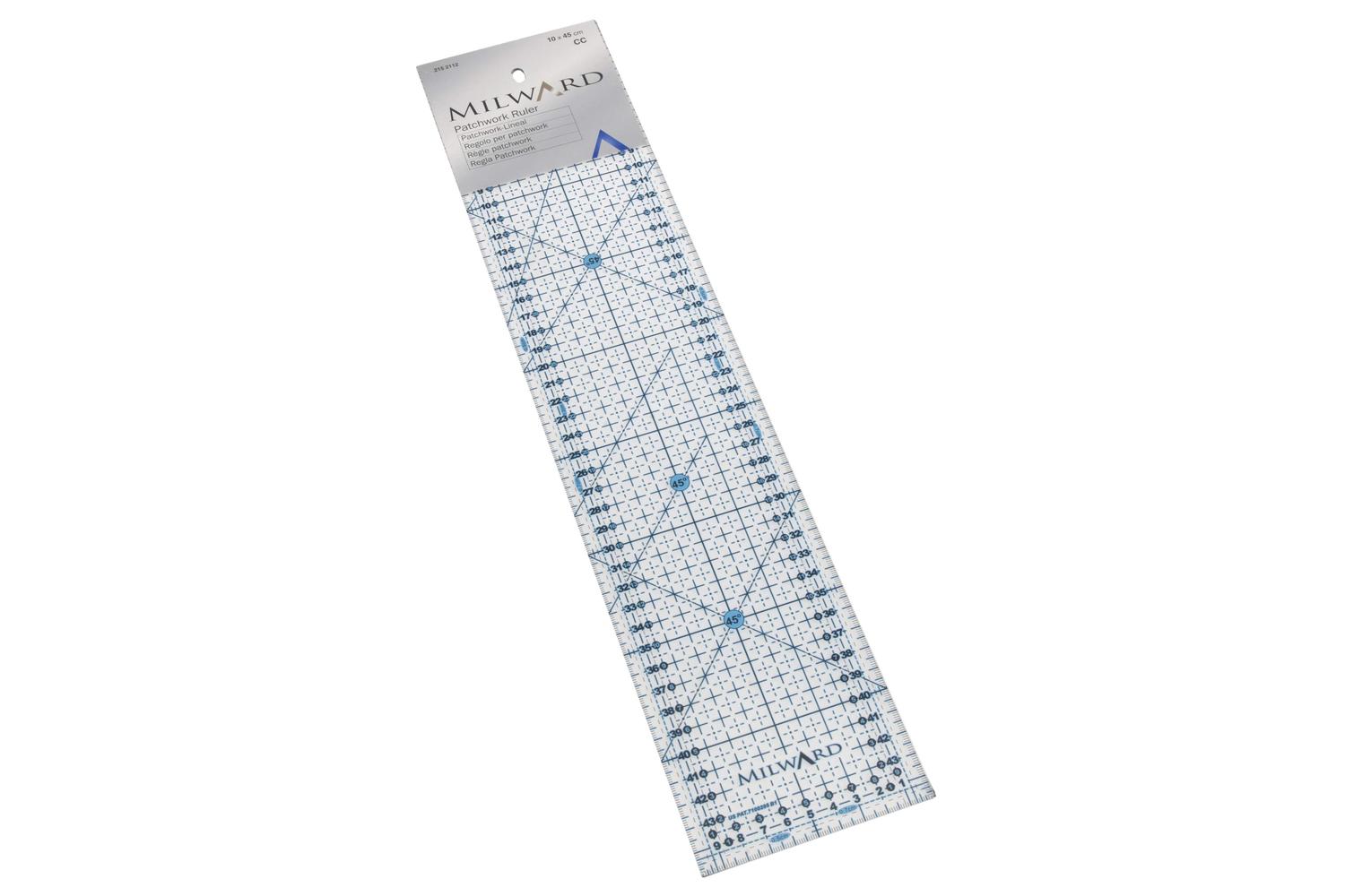 Milward Gro-2152112 - Pwork Ruler 10x45cm - Rule Patchwork M