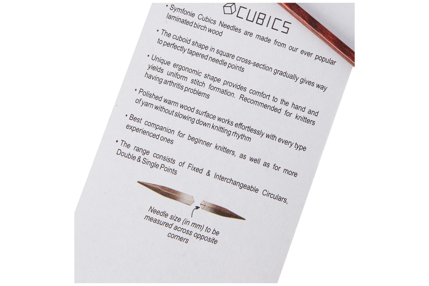 Knitpro Gro-kp25334 - Cubics Knitting Pins Circular Fixed 80-3