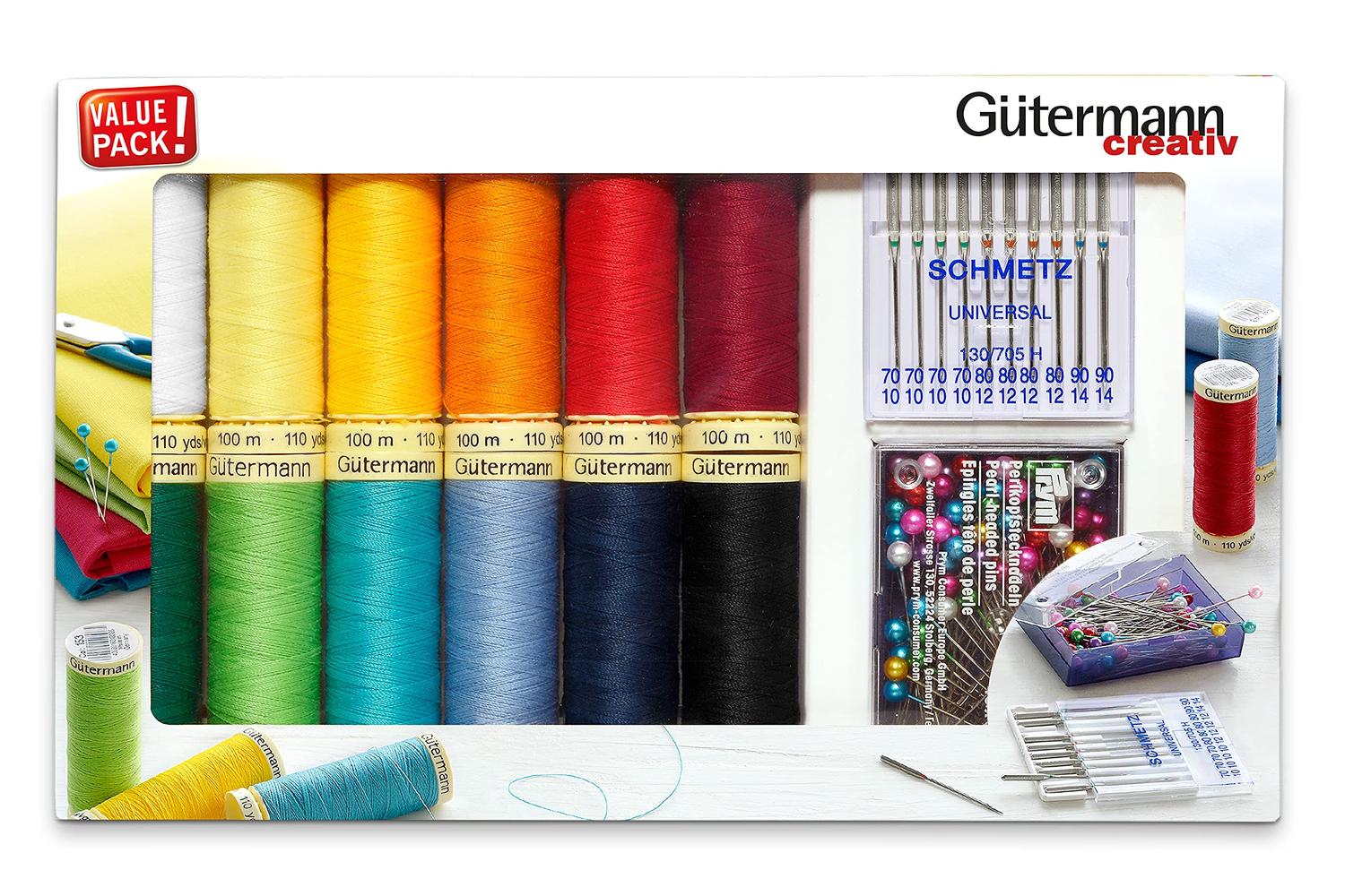 Gutermann Gro-734563 - Tset Sa 12x100m Ndls - Thread Set Sew-2