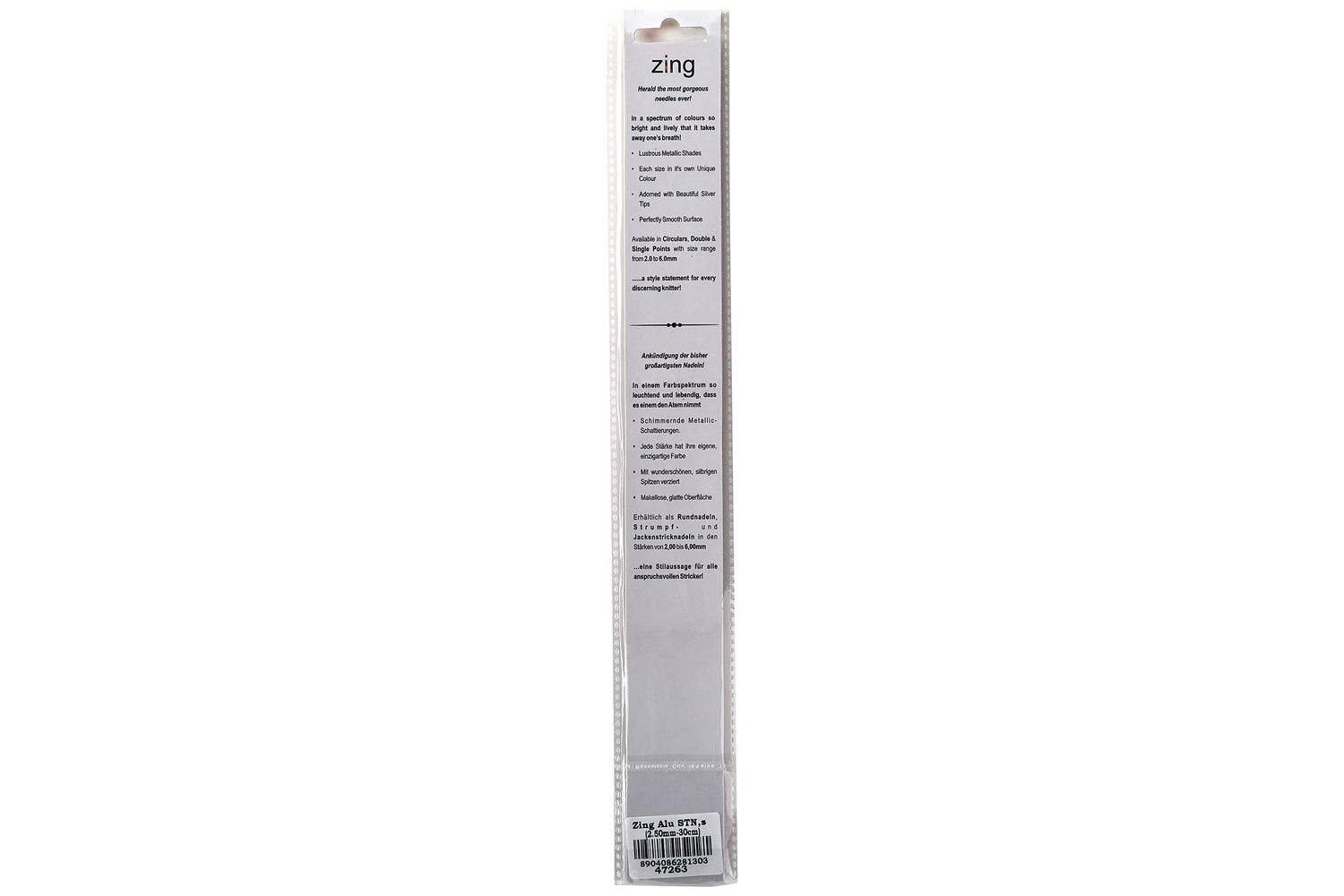 Knitpro Gro-kp47263 - Zing Sp 30x25 - Zing Knitting Pins Sin-2