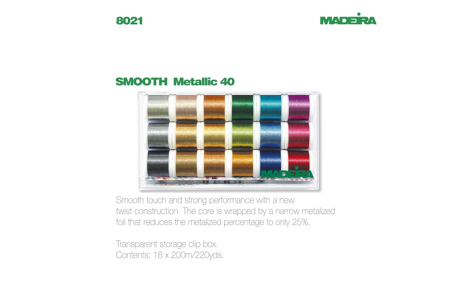 Madeira Gro-8021 - Cbox Smooth Mtlc - Clear Box Metallic Smo-2