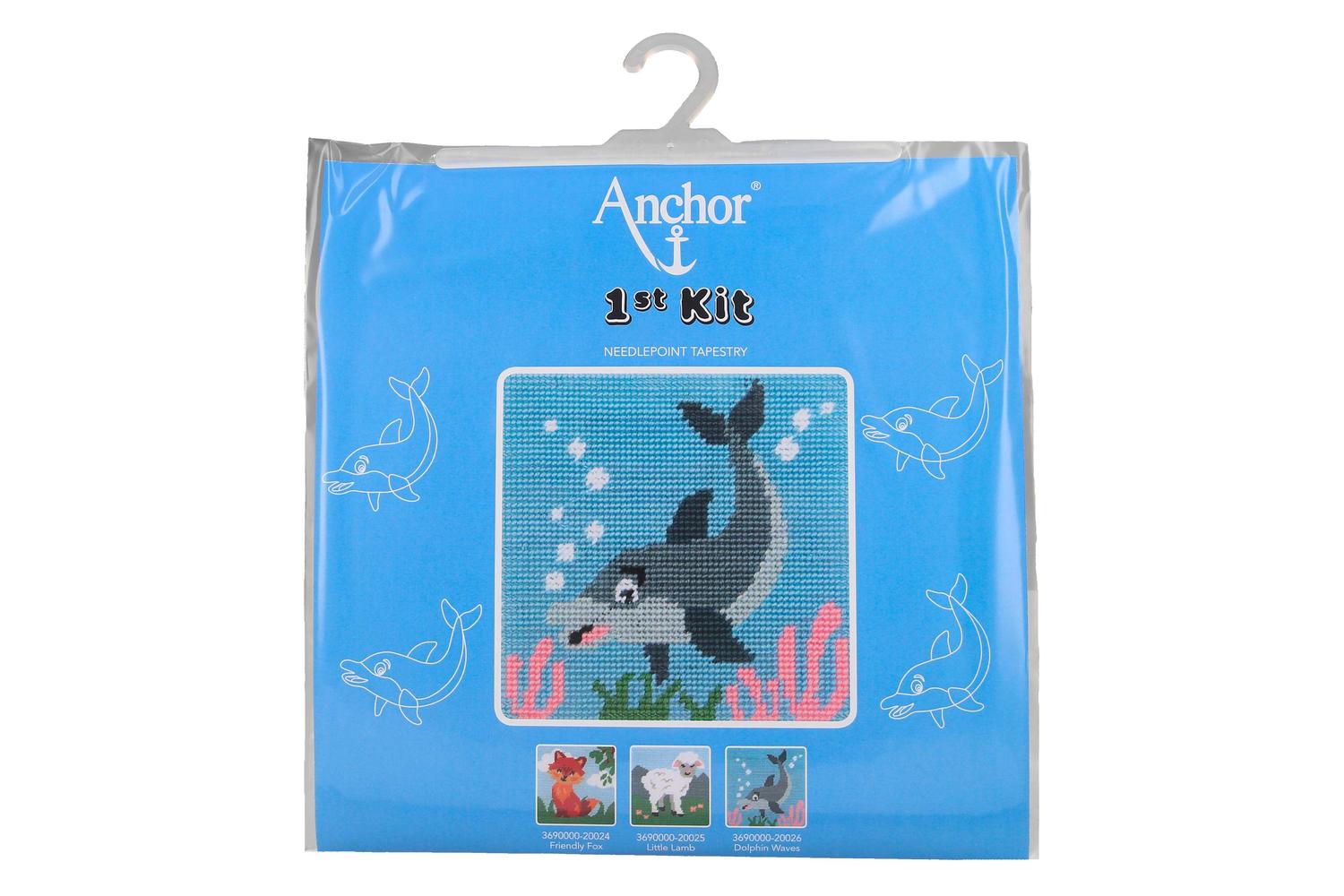 Anchor Gro-3690000\20026 - First Kit Dolphin Wave - Tapestry-2