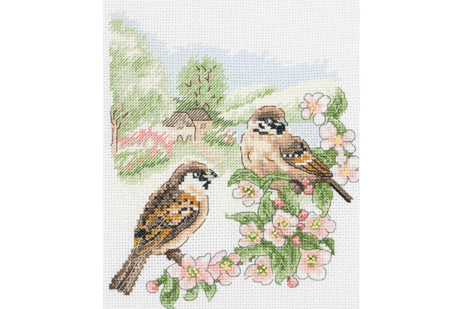 Anchor Gro-pce0500 - Spring Sparrow - Counted Cross Stitch K