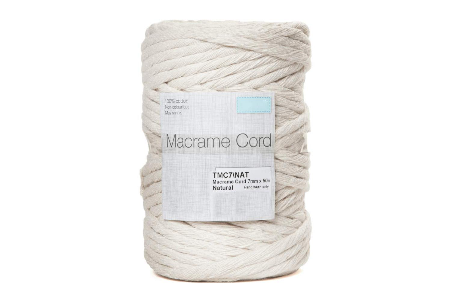 Trimits Gro-tmc7\nat - Trim Macram Cord Cotton 50m X 7mm 05k-3