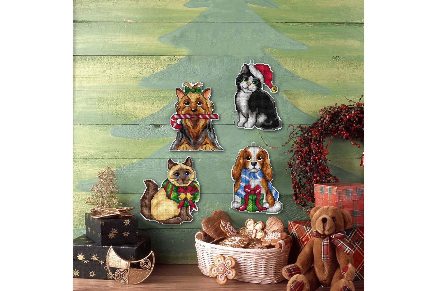 Orchidea Gro-orc.7661 - Christmas Pets - Counted Cross Stitc-2