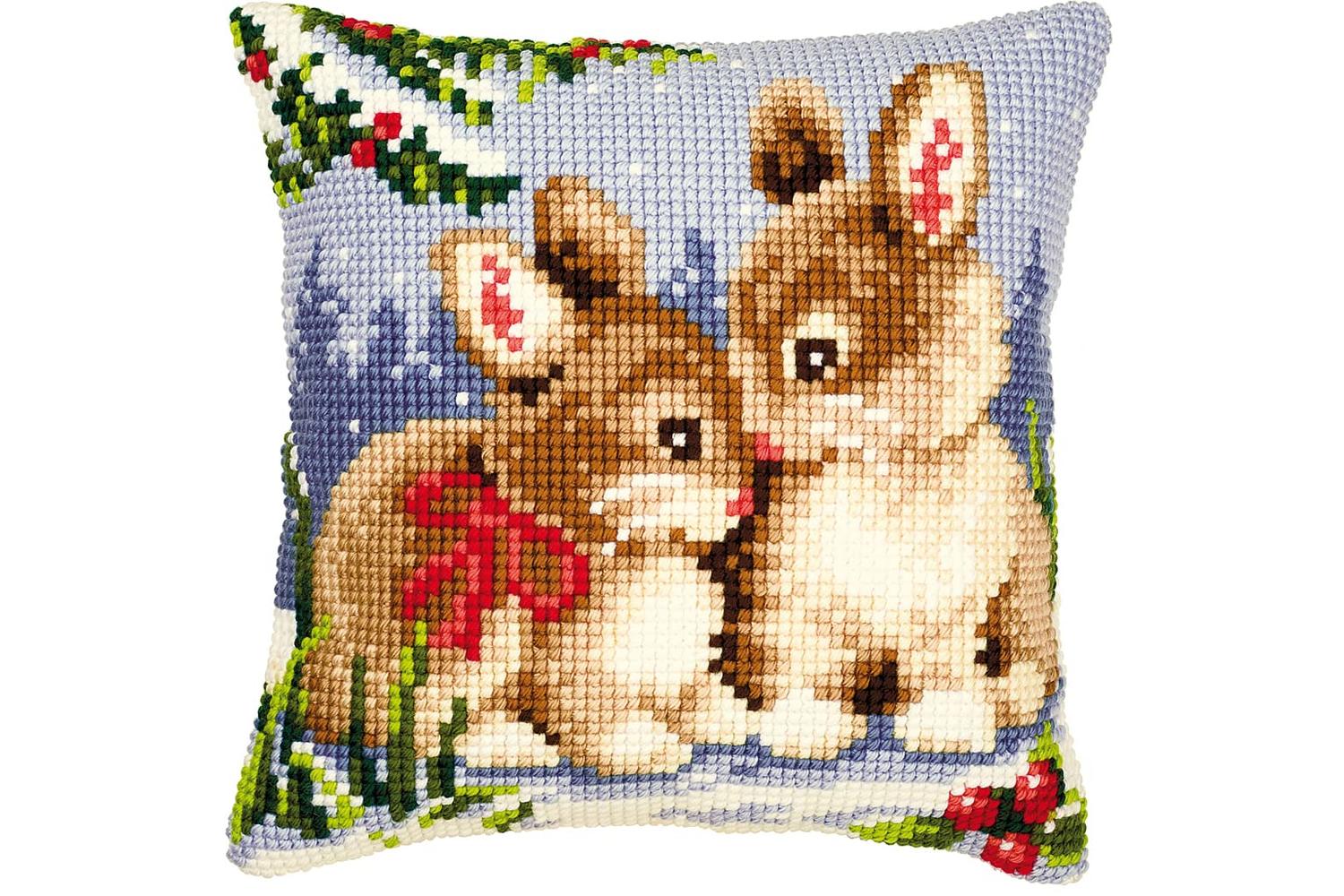 Vervaco Gro-pn-0008683 - Cushion Winter Scene - Cross Stitch