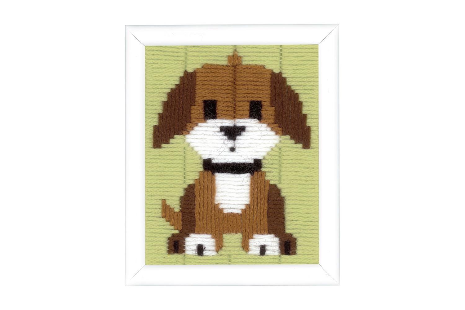 Vervaco Gro-pn-0147444 - Ls Brown Doggy - Long Stitch Kit Br