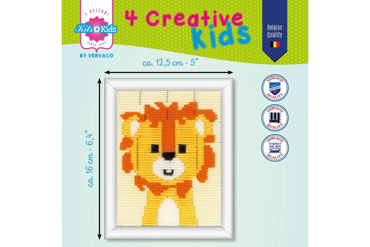 Vervaco Gro-pn-0199392 - Ls Cheeky Lion - Long Stitch Kit Ch-2