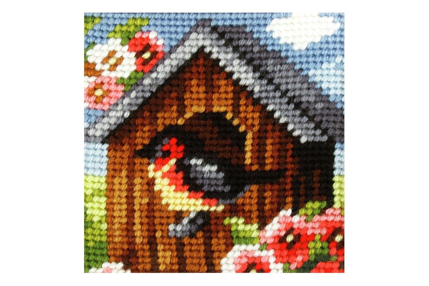 Orchidea Gro-orc.9612 - Emb Kit Bird House - Needlepoint Kit