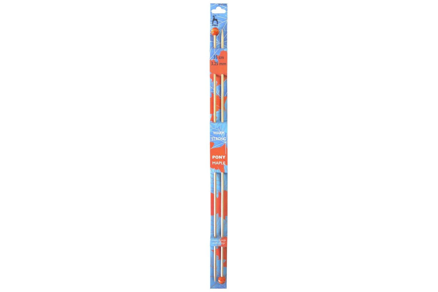 Pony Gro-p45306 - Maple Kp 35cmx325 - Knitting Pins Single-e