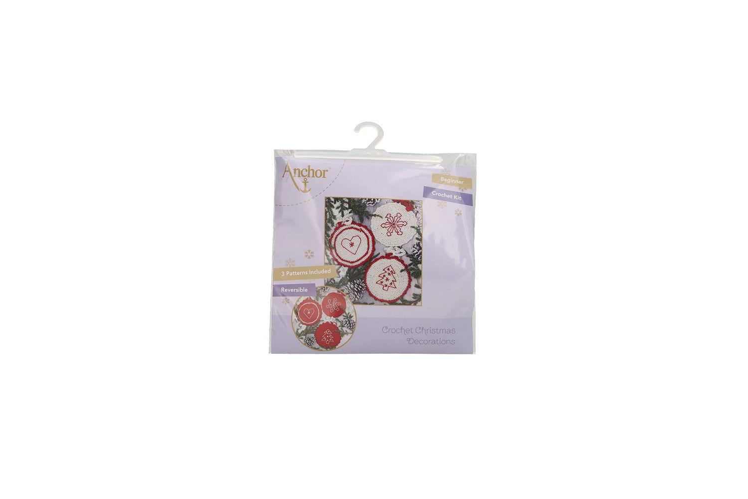 Anchor Gro-ake0011\0001 - Circle Xmas Dec Red - Crochet Kit