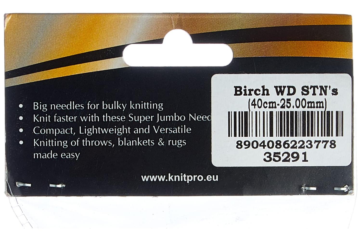 Knitpro Gro-kp35291 - Basix Sp 40x25 - Jumbo Birch Knitting-3