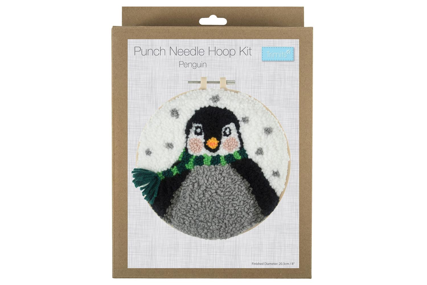 Trimits Gro-gck159 - Pneedle Penguin - Punch Needle Kit Yarn-2