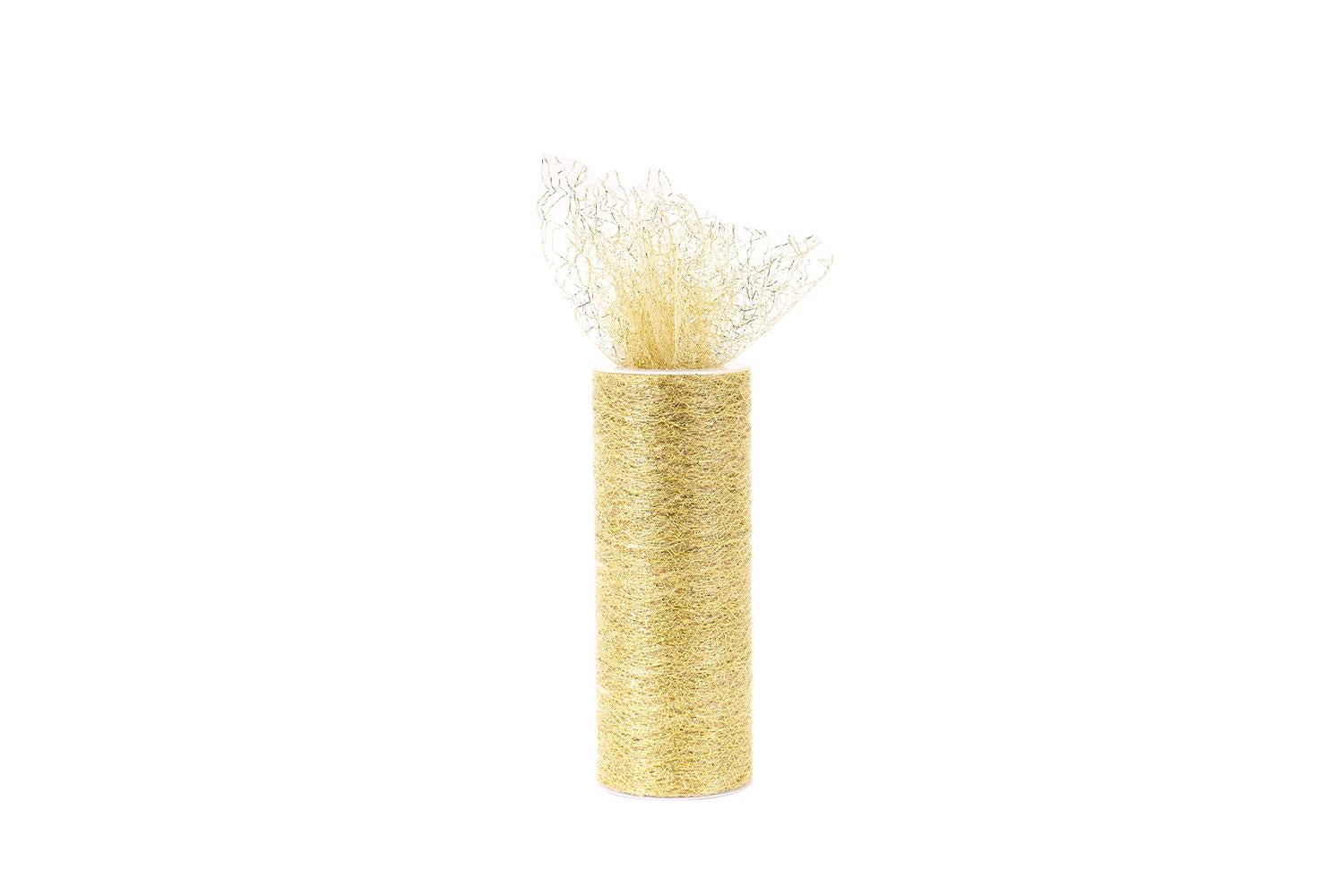 Occasions Gro-r422mt\gl - Trim Mesh Tulle 10m X 15cm Metalli