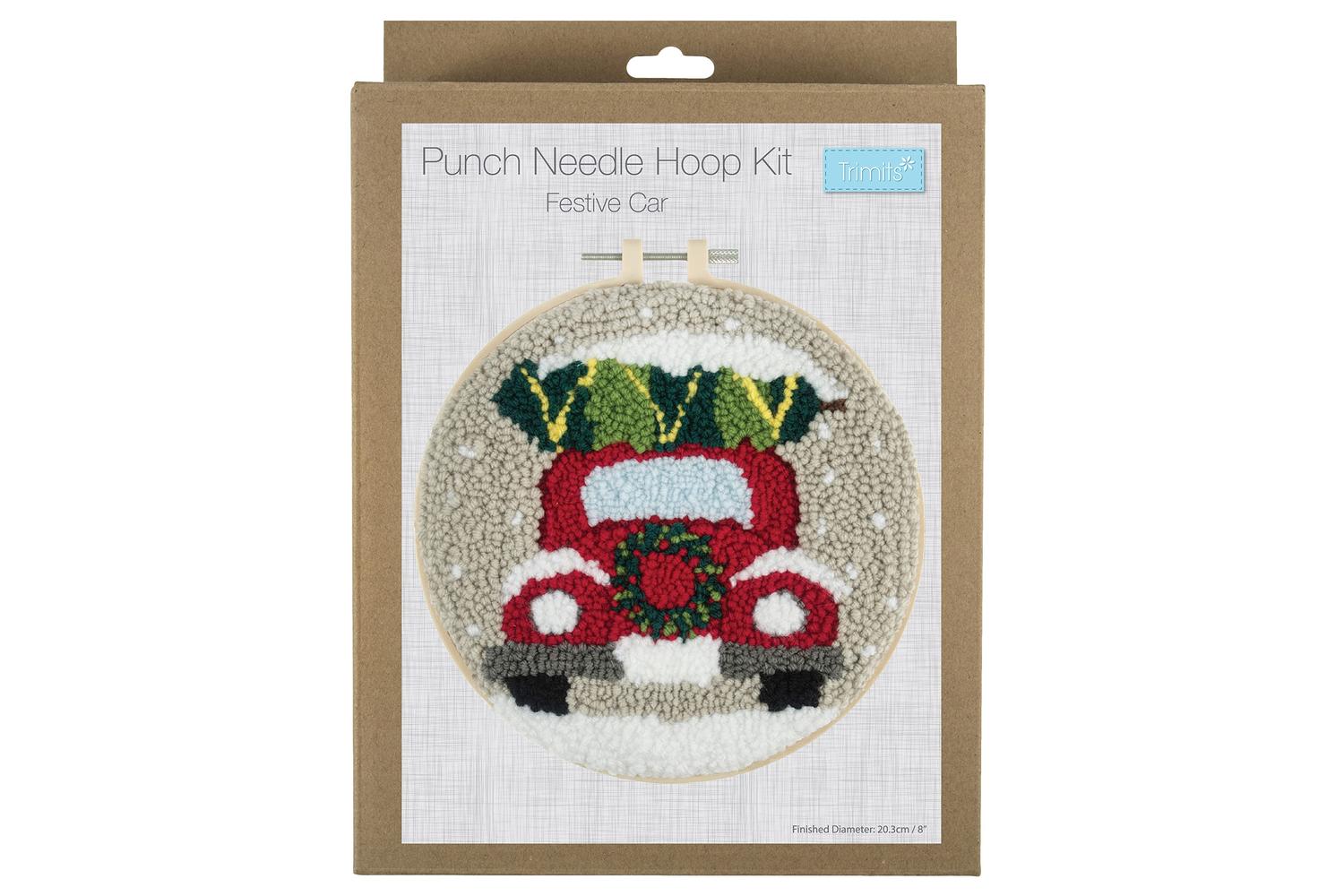 Trimits Gro-gck158 - Punch Needle Kit Yarn And Hoop Christma-2