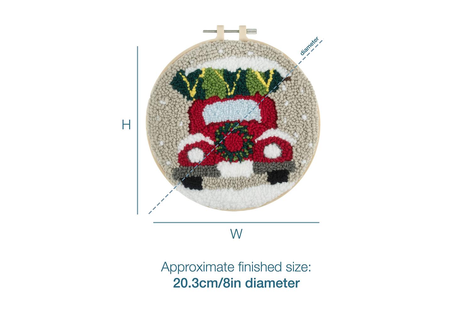 Trimits Gro-gck158 - Punch Needle Kit Yarn And Hoop Christma-4