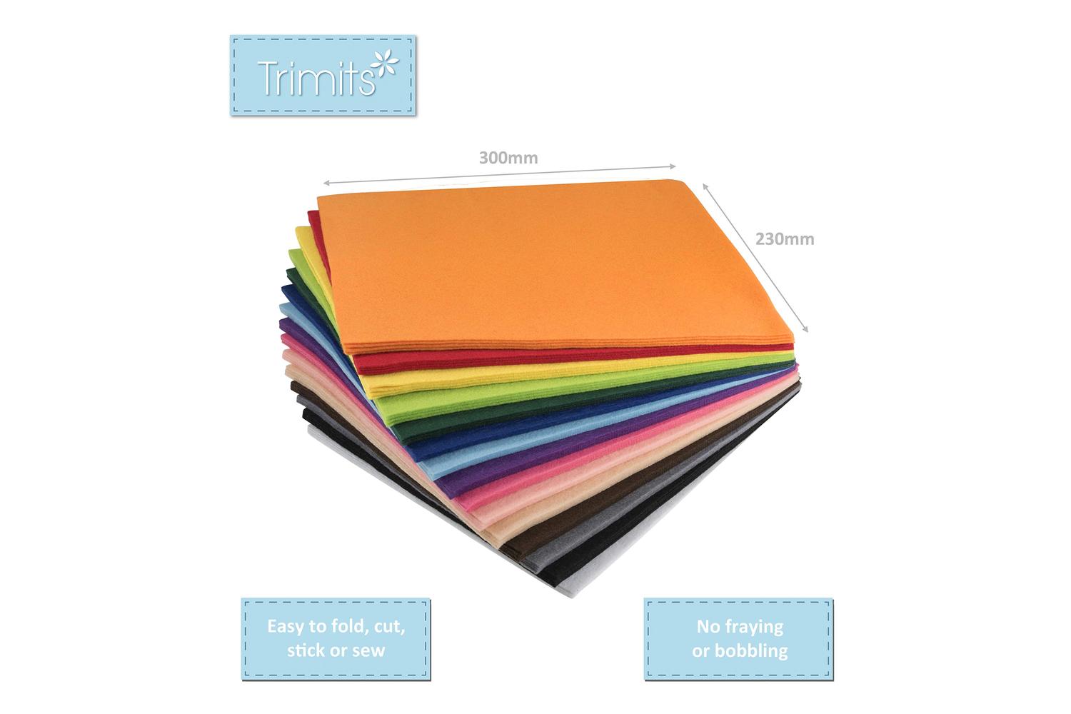 Trimits Gro-fpp11 - Felt Pack 60pk - Acrylic Felt 23 X 30cm-3
