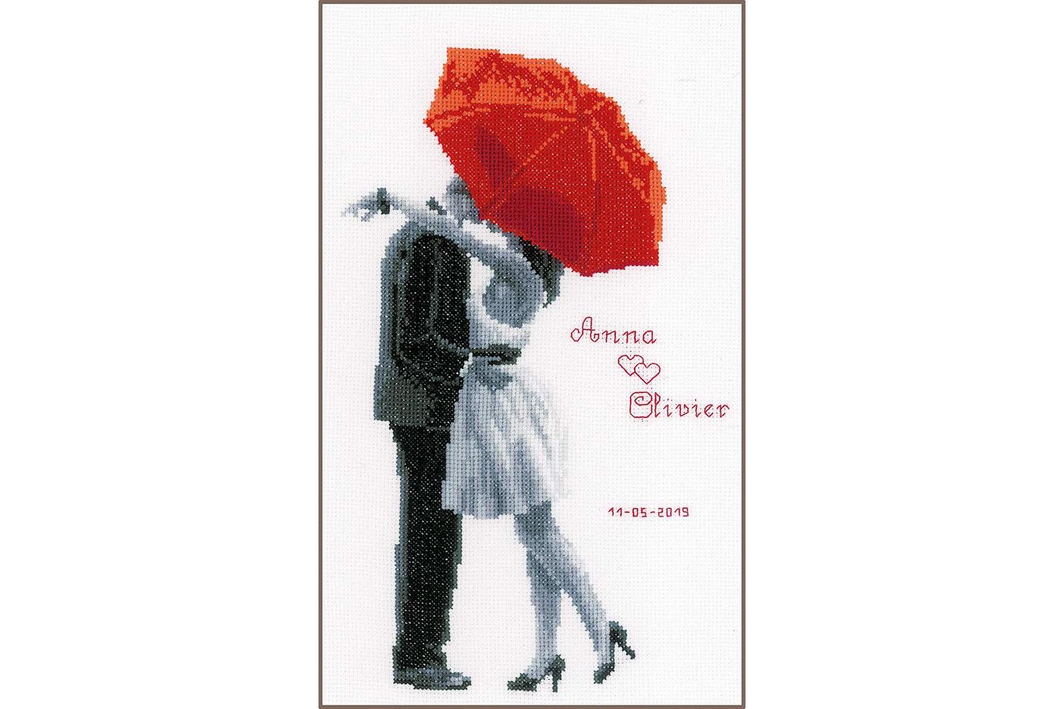 Vervaco Gro-pn-0166096 - Wrec Red Umbrella - Counted Cross S