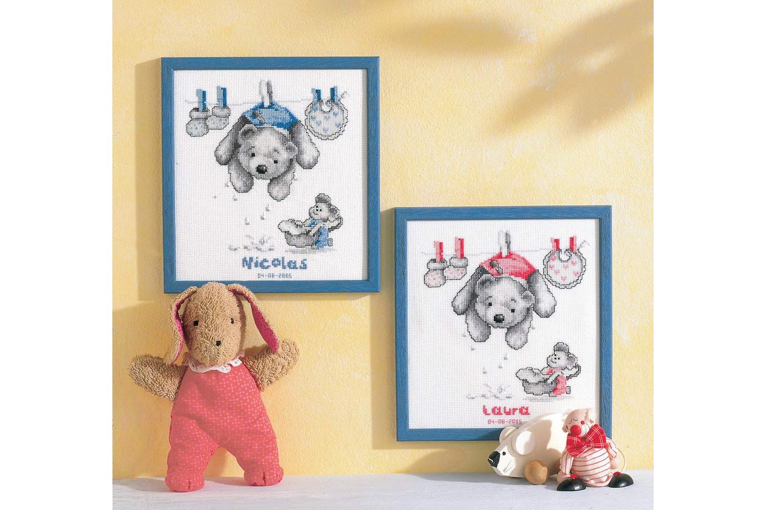 Vervaco Gro-pn-0011892 - Baby Laundry - Counted Cross Stitch-4