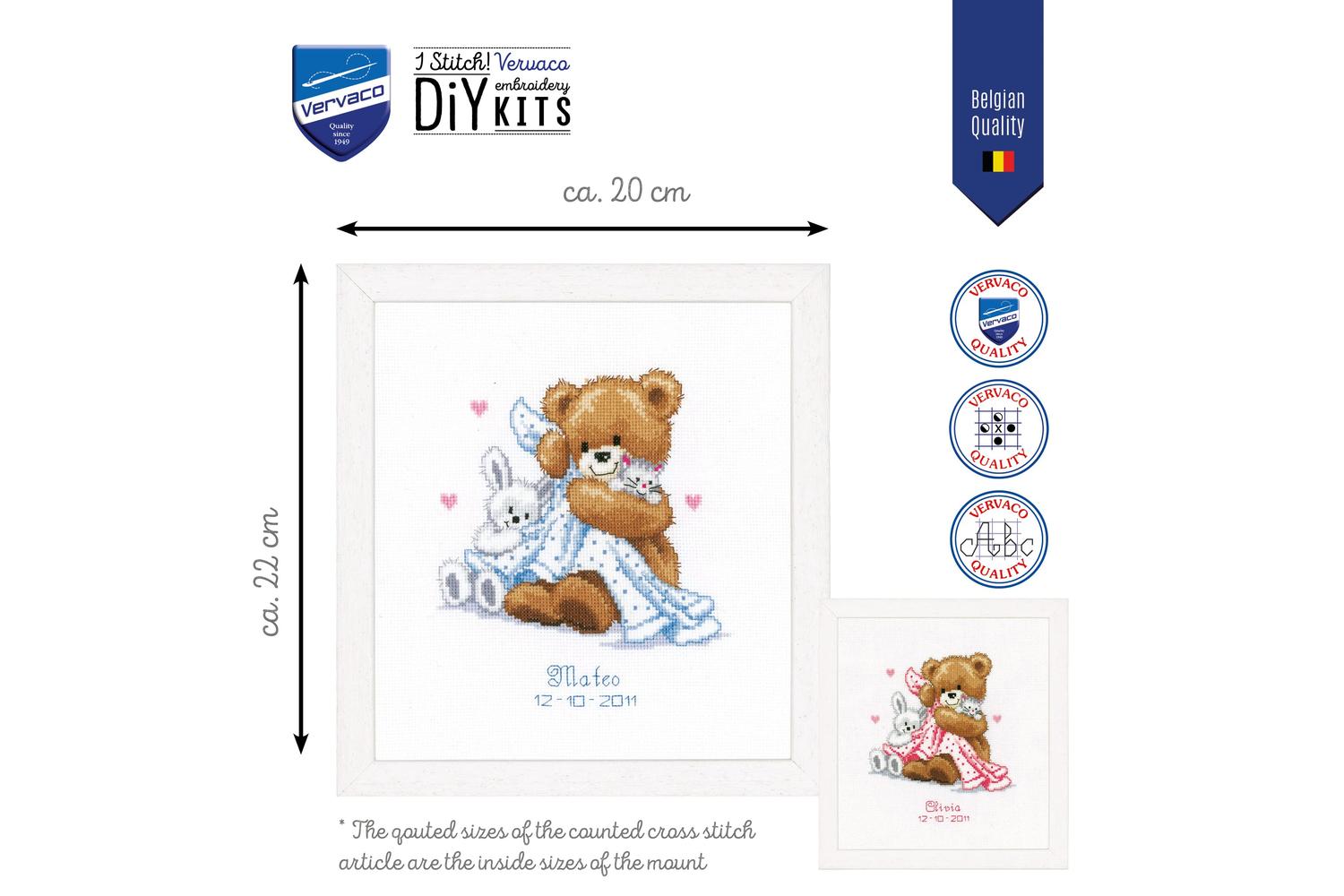 Vervaco Gro-pn-0011901 - Brec Teddyblanket - Counted Cross S-2