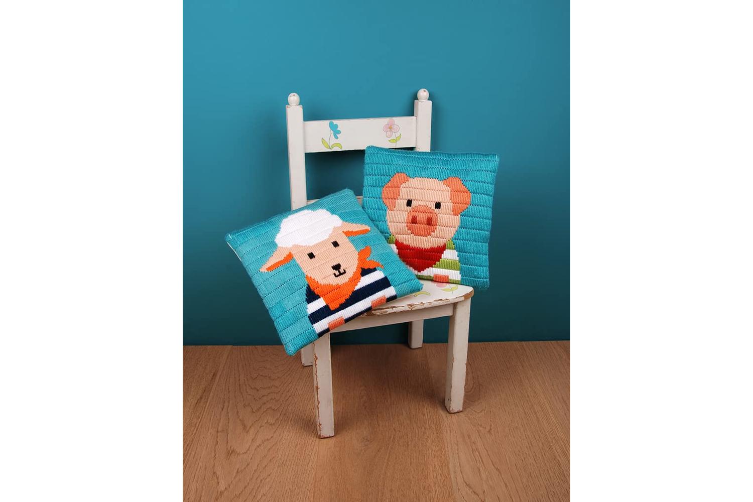 Vervaco Gro-pn-0191637 - Ls Cush Little Lamb - Long Stitch K-2