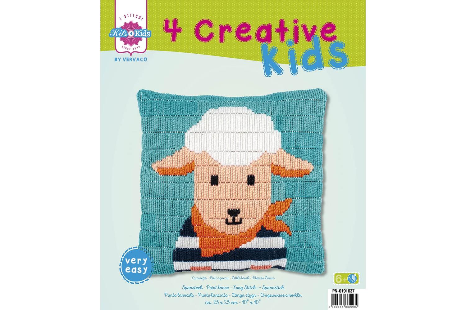 Vervaco Gro-pn-0191637 - Ls Cush Little Lamb - Long Stitch K-3