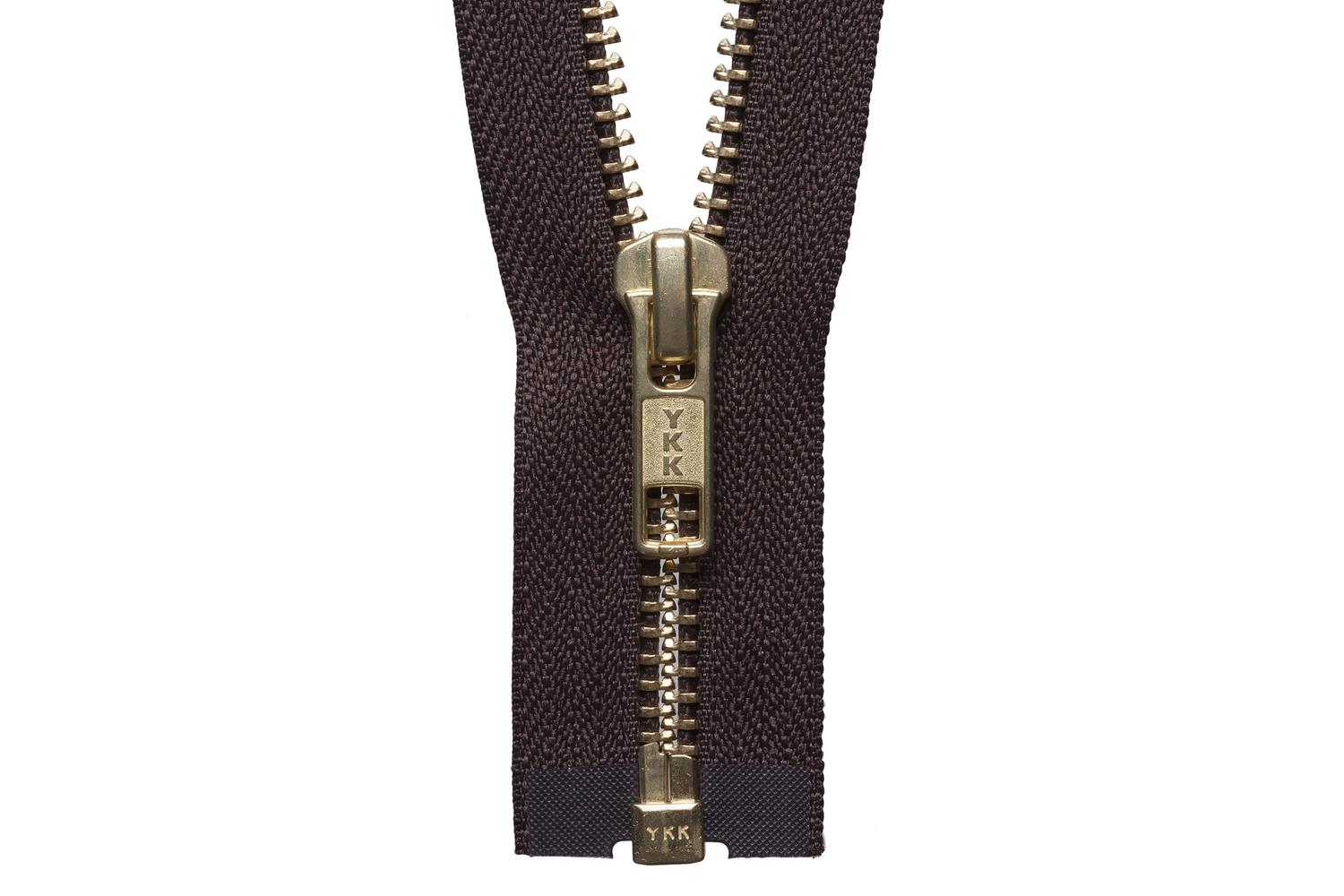 Ykk Gro-y2030\570 - Brass Oend Zip 30cm - Brass Metal Open E