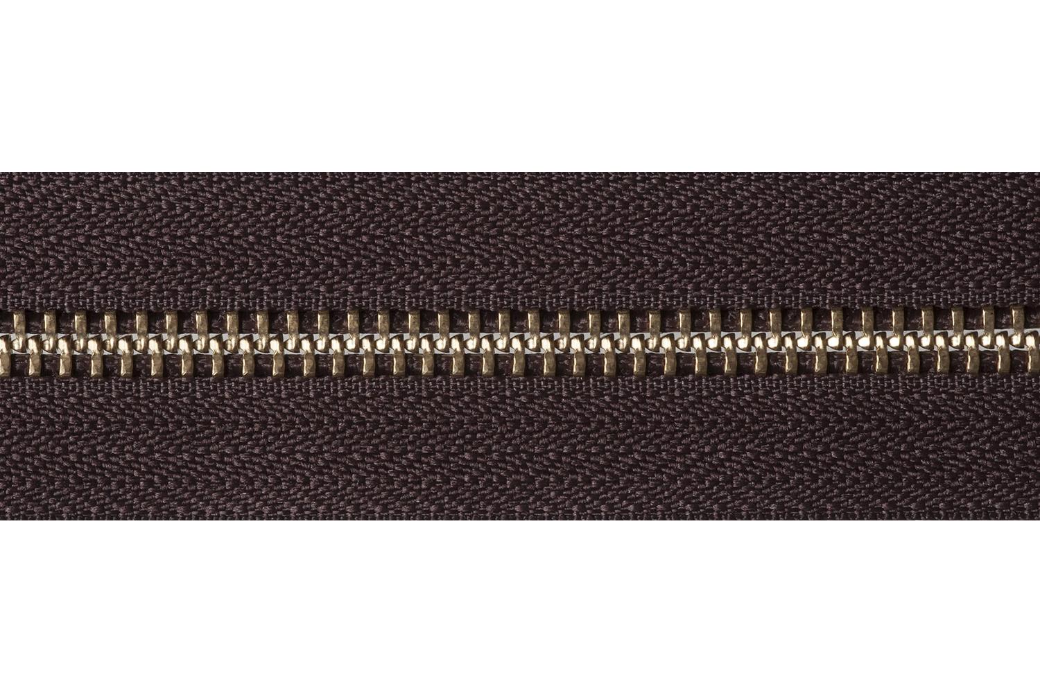 Ykk Gro-y2030\570 - Brass Oend Zip 30cm - Brass Metal Open E-2