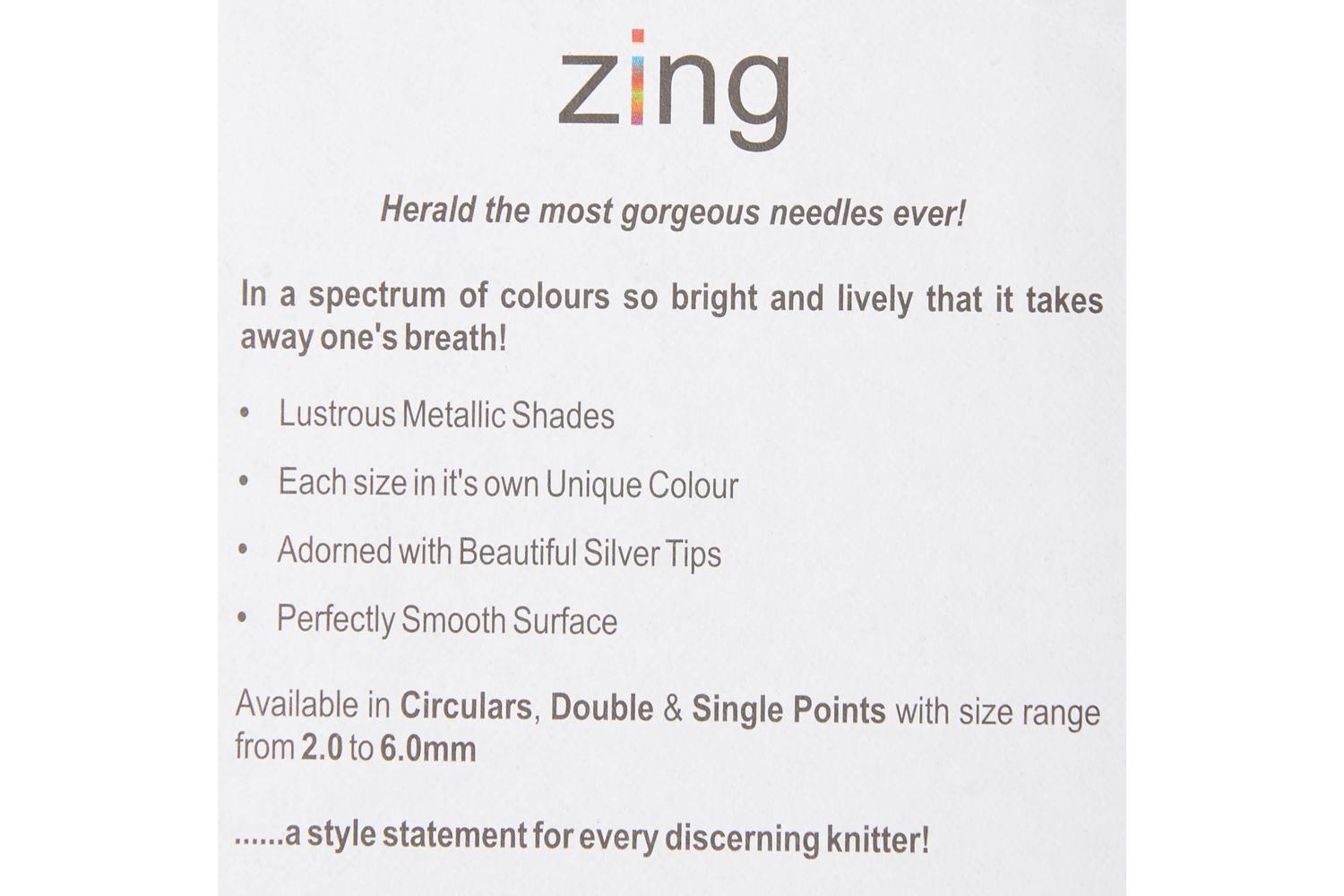 Knitpro Gro-kp47133 - Zing Fc 80x6 - Zing Knitting Pins Circ-4