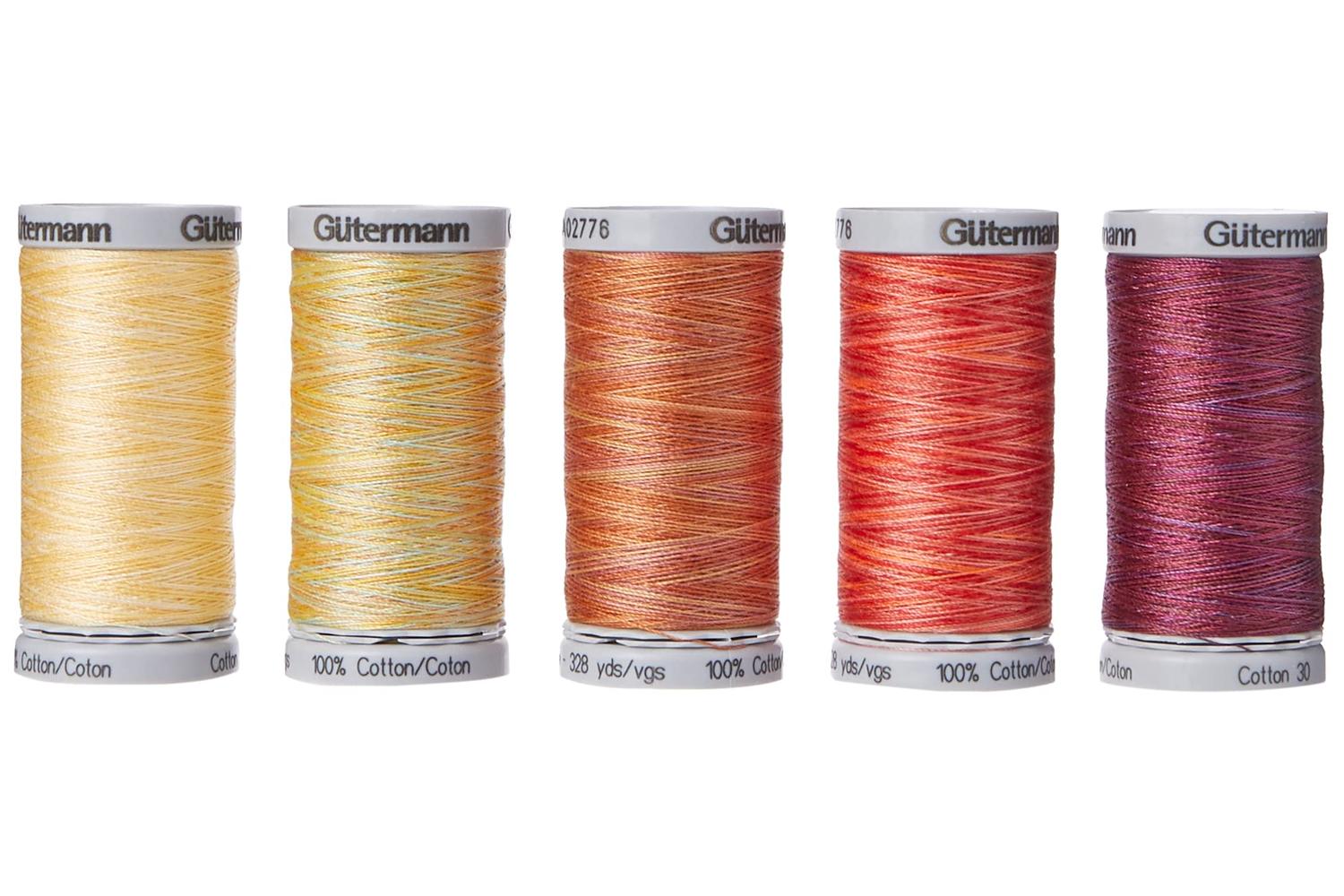 Gutermann Gro-731480\1 - Thread Set Cotton No30 5 X 300m Yel