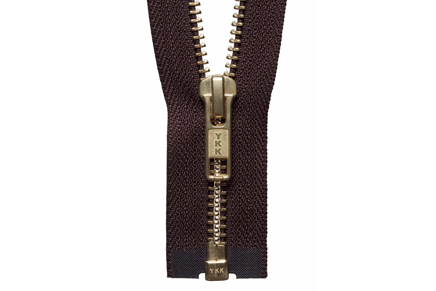 Ykk Gro-y2036\570 - Brass Oend Zip 36cm - Brass Metal Open E