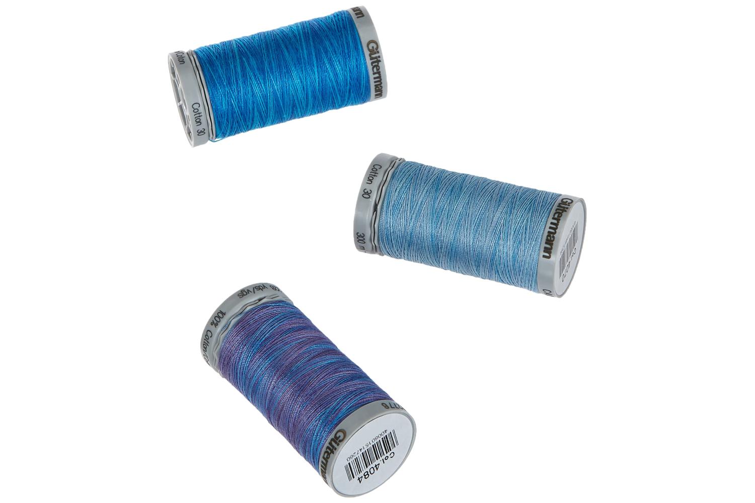 Gutermann Gro-731480\2 - Thread Set Cotton No30 5 X 300m Gre-3