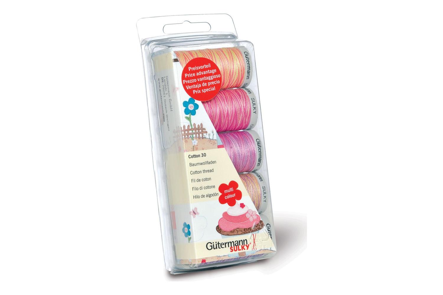 Gutermann Gro-731480\3 - Thread Set Cotton No30 5 X 300m Pin