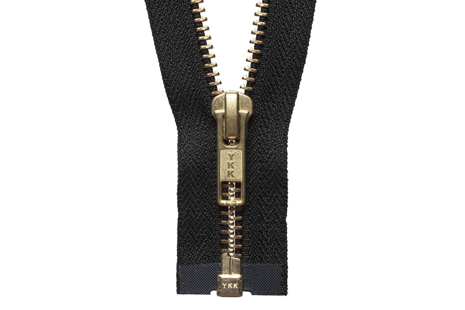 Ykk Gro-y2041\580 - Brass Oend Zip 41cm - Brass Metal Open E