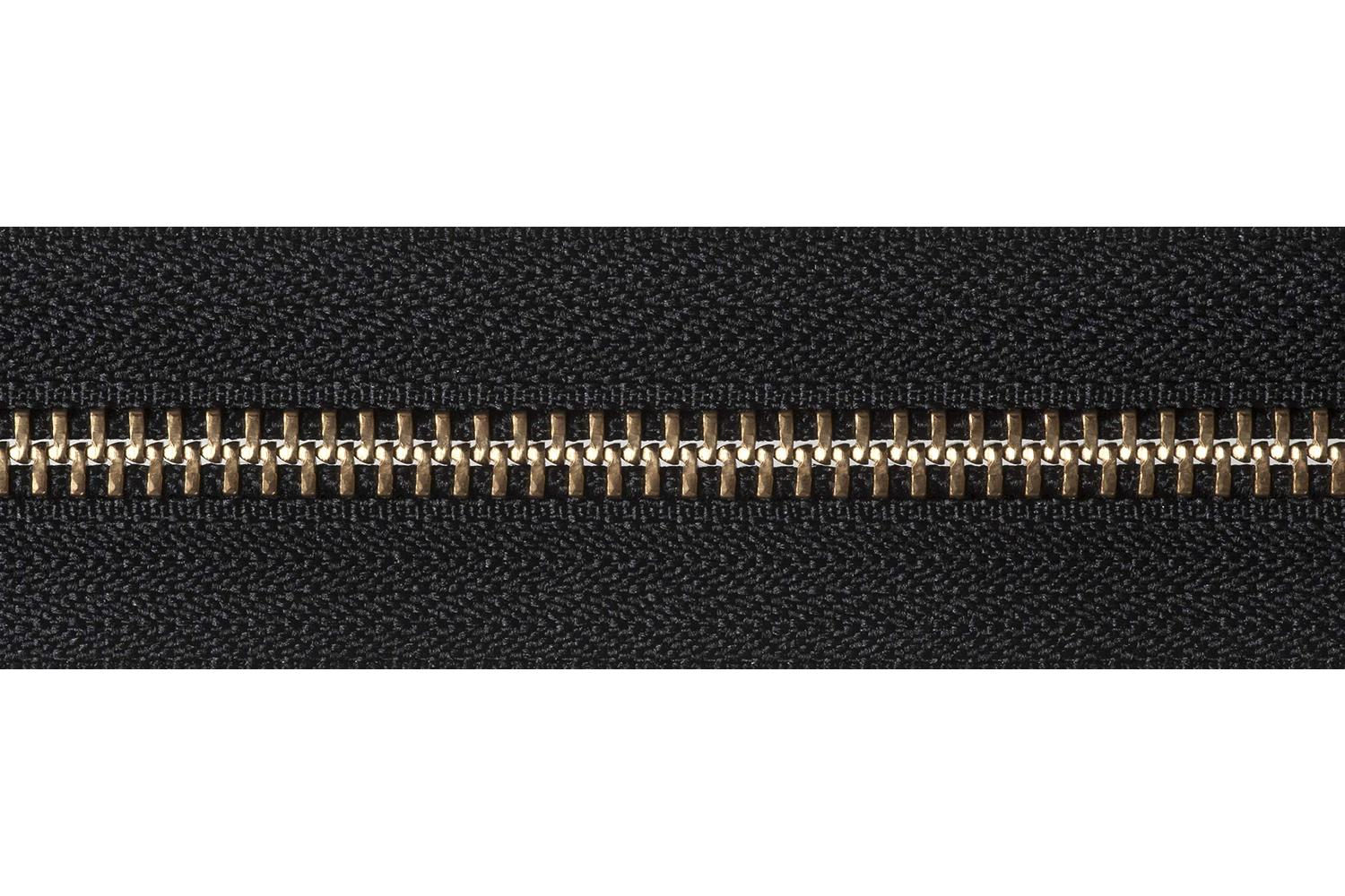 Ykk Gro-y2041\580 - Brass Oend Zip 41cm - Brass Metal Open E-2