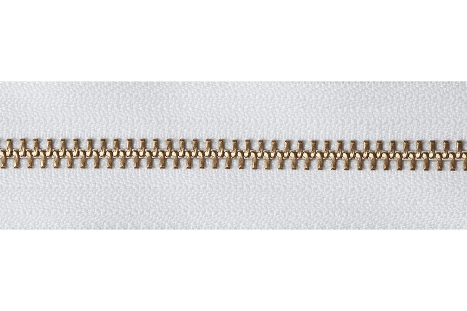 Ykk Gro-y2041\501 - Brass Oend Zip 41cm - Brass Metal Open E-4