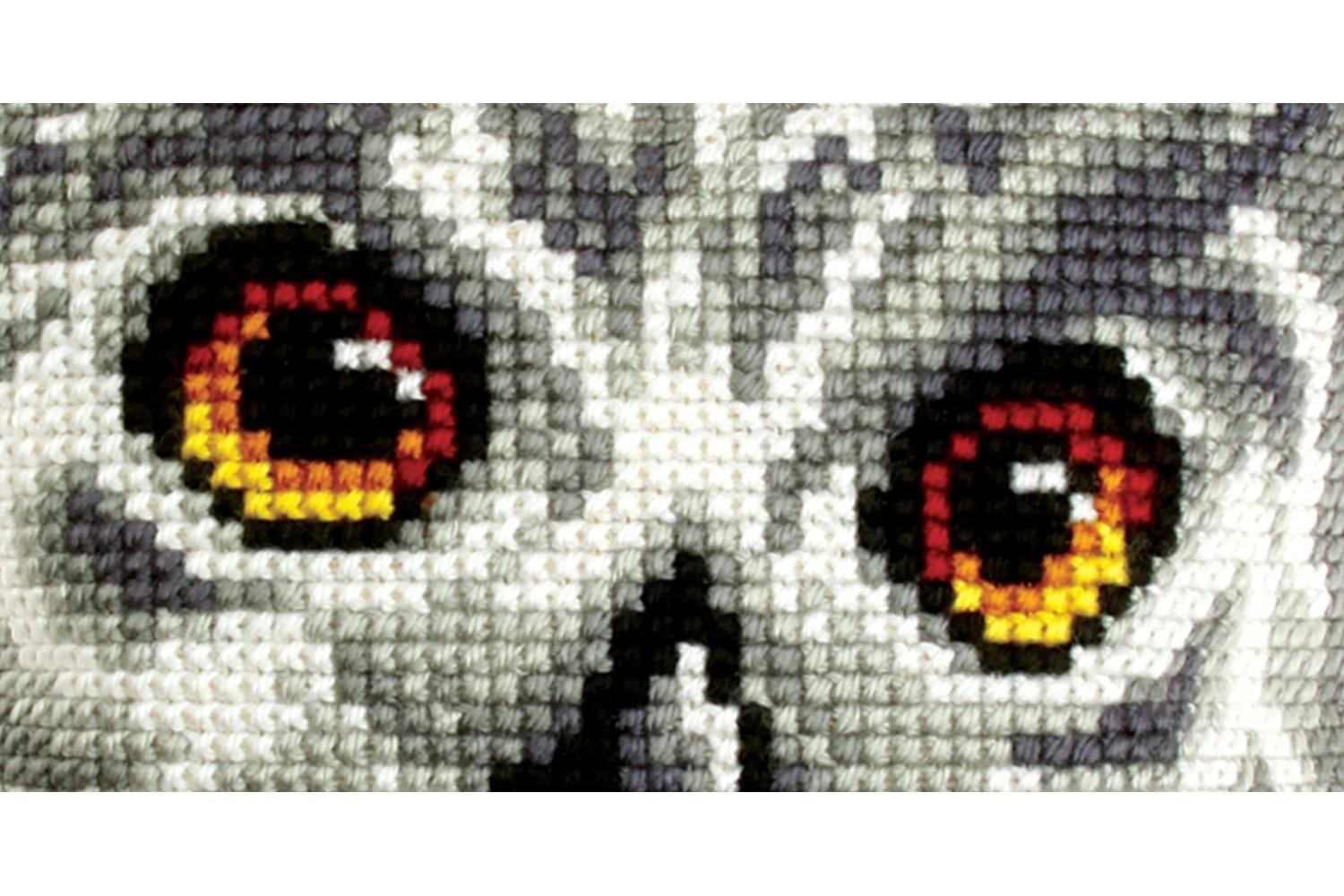 Orchidea Gro-orc.9532 - Cushion White Owl - Cross Stitch Kit-2