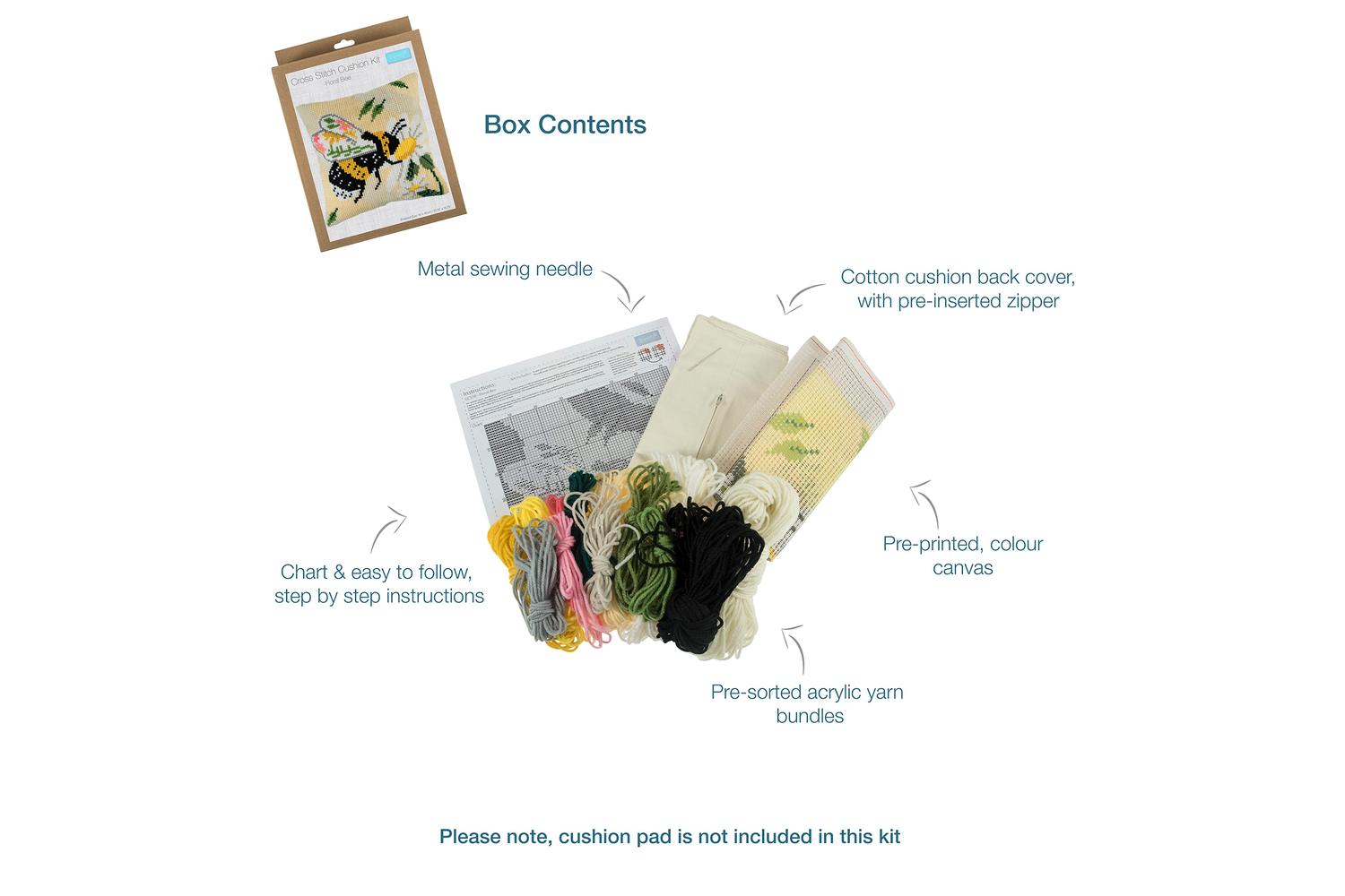 Trimits Gro-gcs58 - Floral Bee - Counted Cross Stitch Kit Cu-2