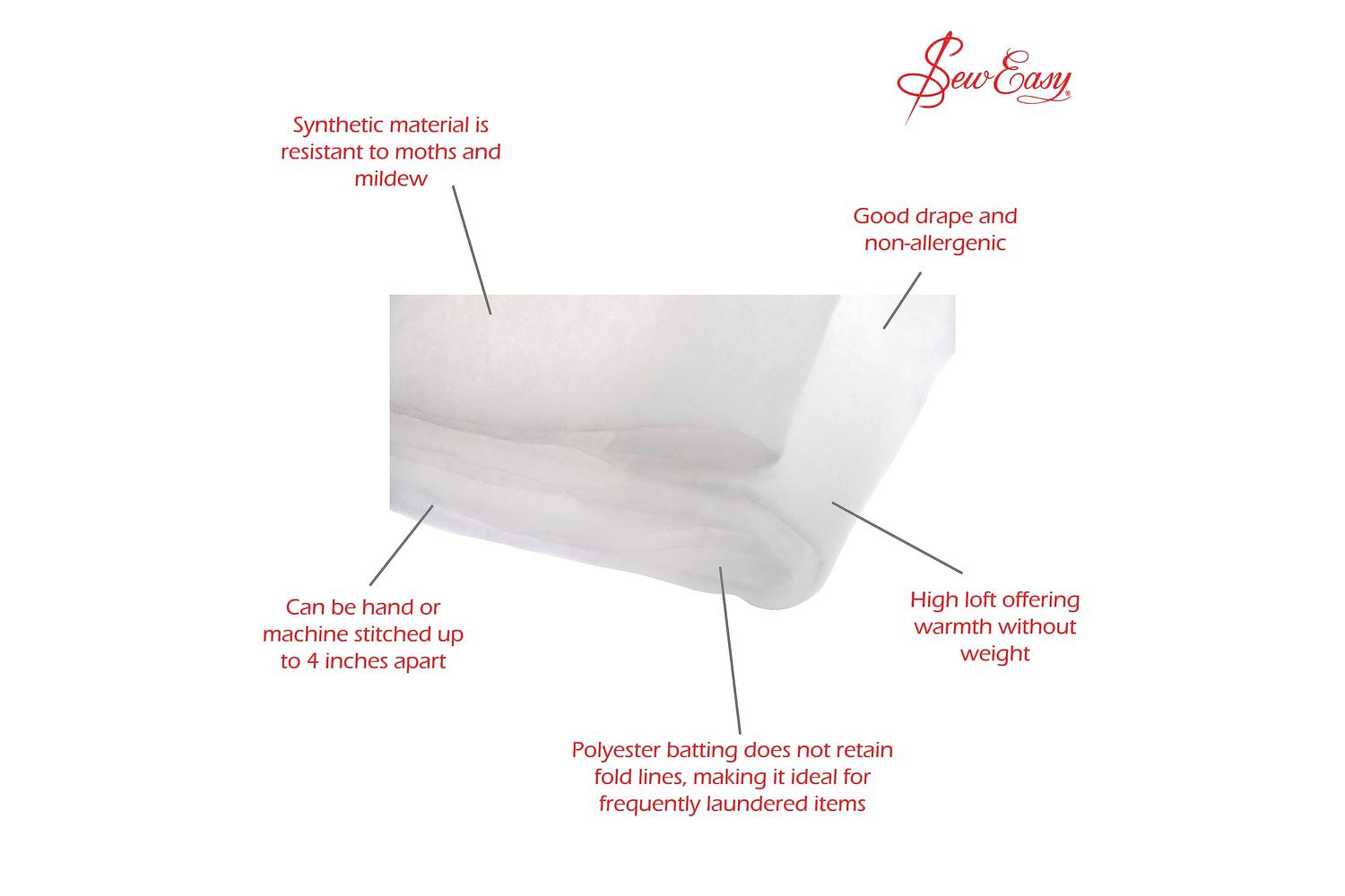 Sew Easy Gro-nlw.103 - Pwadding 81x96in - Wadding Polyester-3