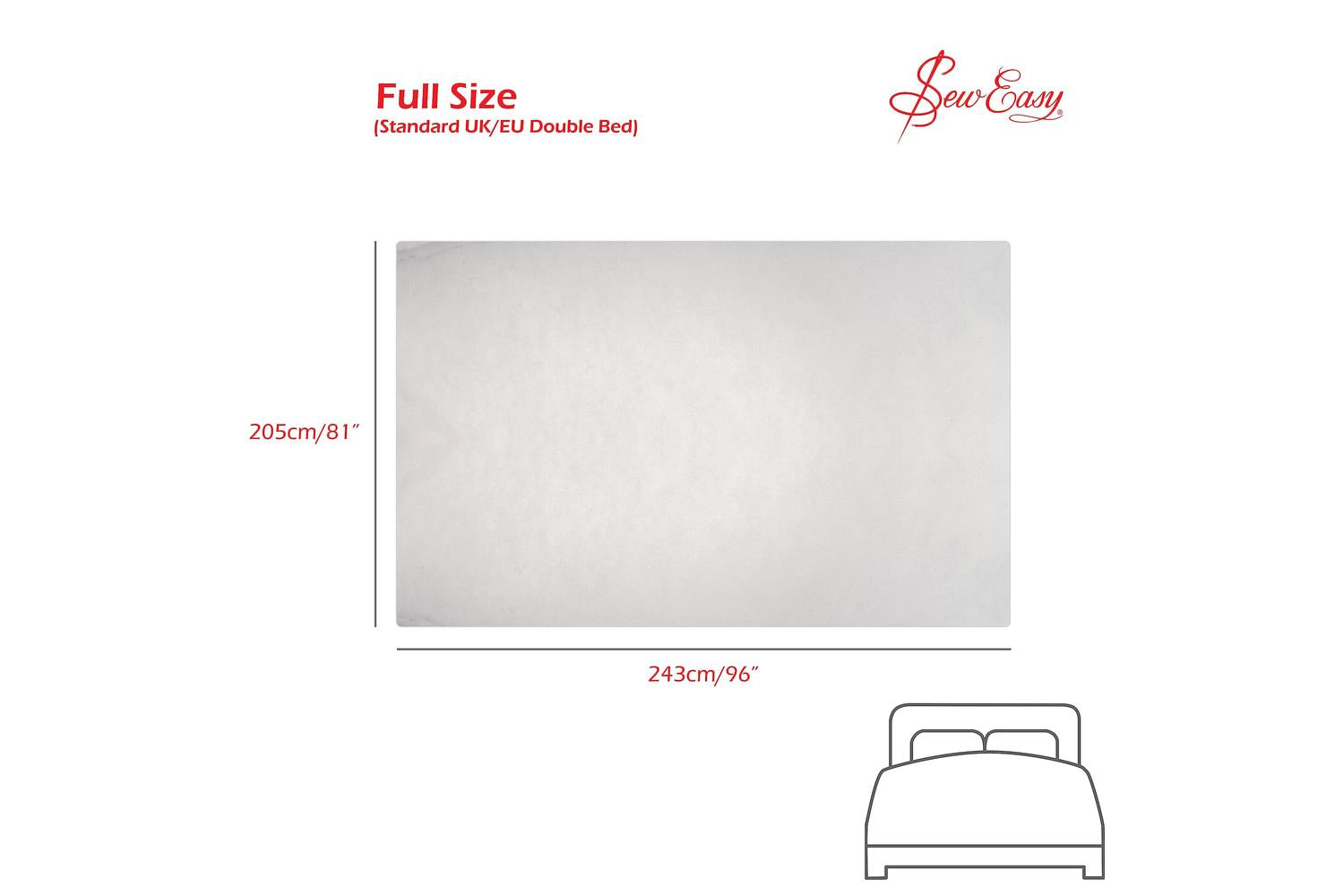 Sew Easy Gro-nlw.103 - Pwadding 81x96in - Wadding Polyester-4