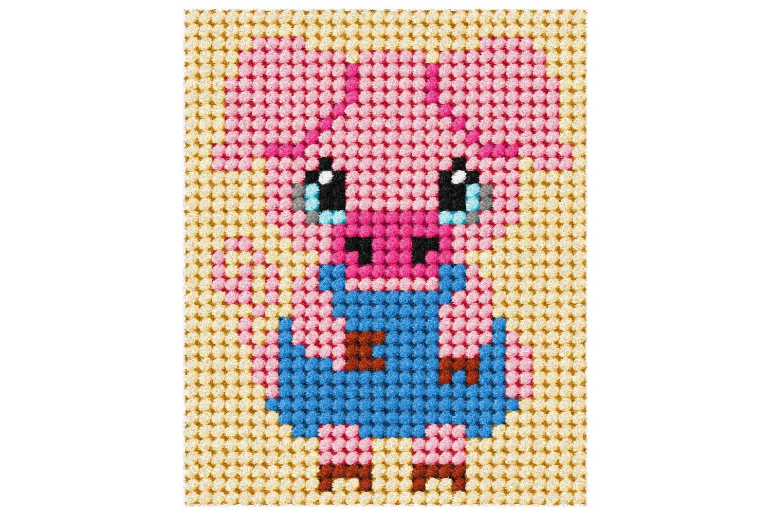 Orchidea Gro-orc.9751 - Emb 1st Pig - Needlepoint Kit My Fir