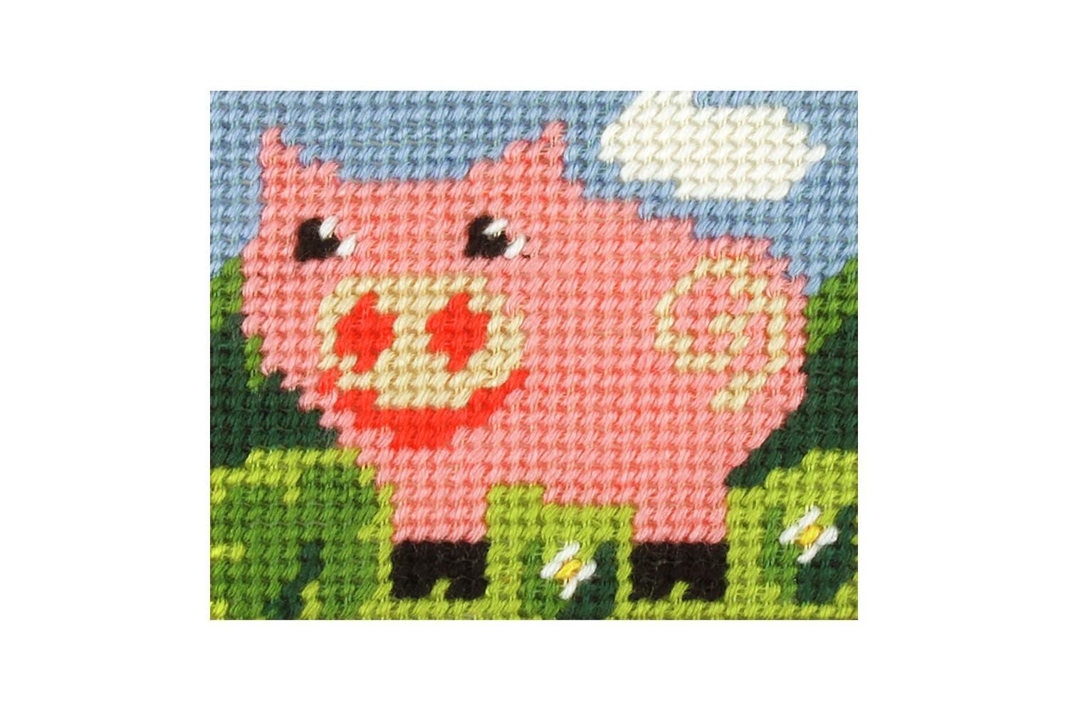 Orchidea Gro-orc.9734 - Emb Kit Pig - Needlepoint Kit My Fir