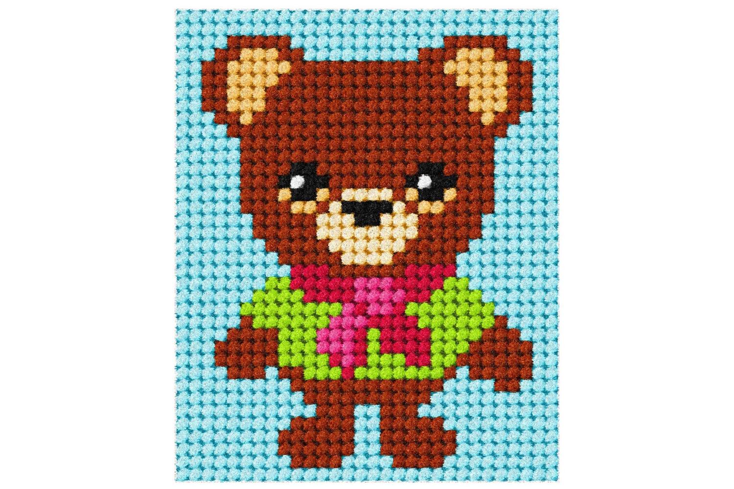 Orchidea Gro-orc.9748 - Emb 1st Bear - Needlepoint Kit My Fi