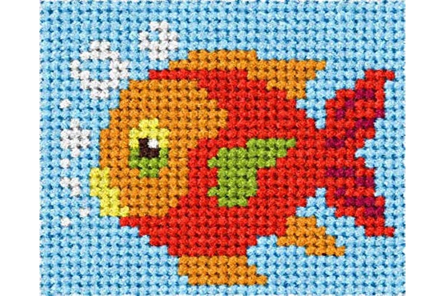 Orchidea Gro-orc.9739 - Emb Kit Fish - Needlepoint Kit My Fi